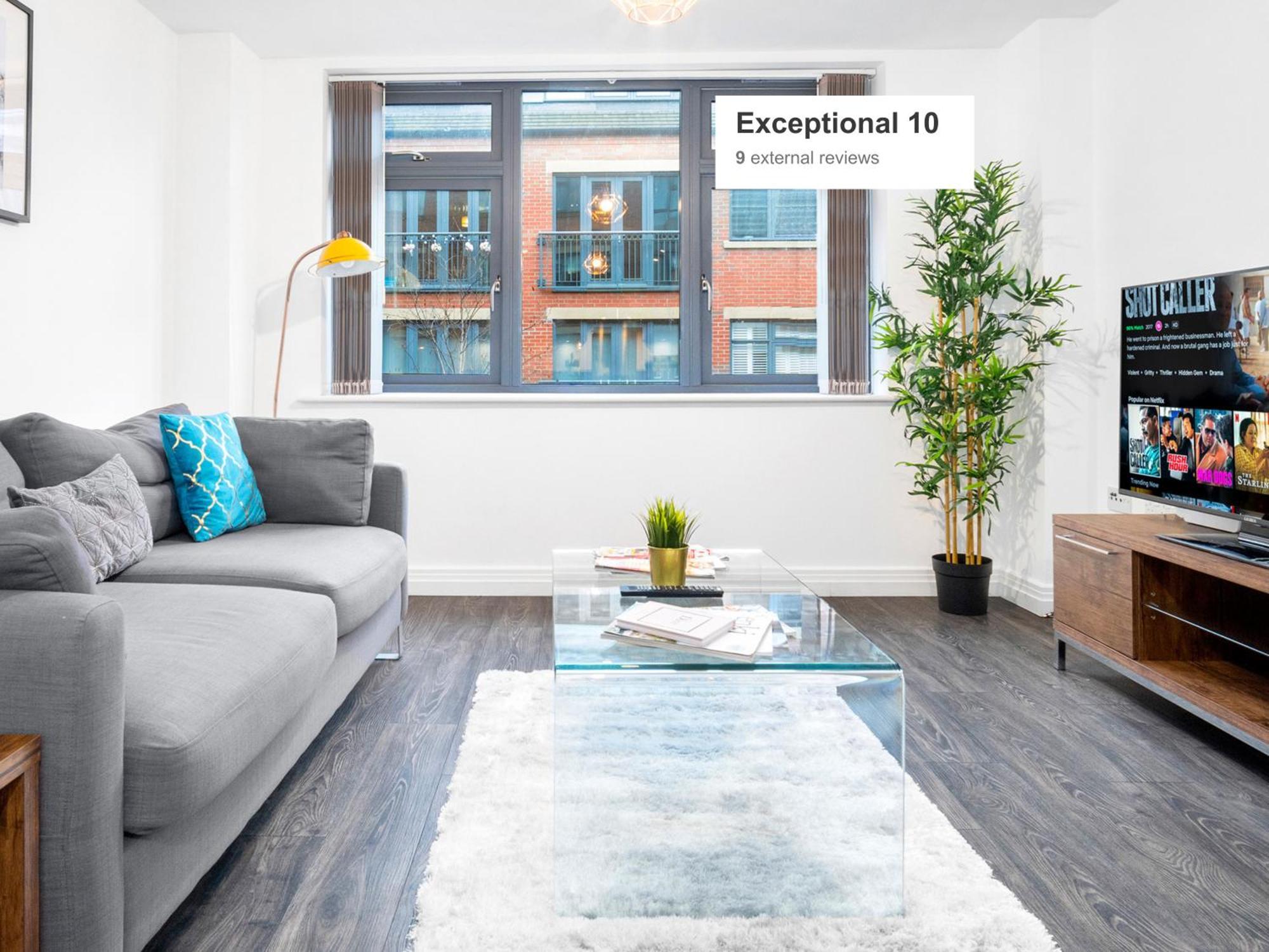New Luxe Apartment - Secure Parking - Birmingham City Centre - Netflix - Wifi - Top Rated - 54M Exterior foto
